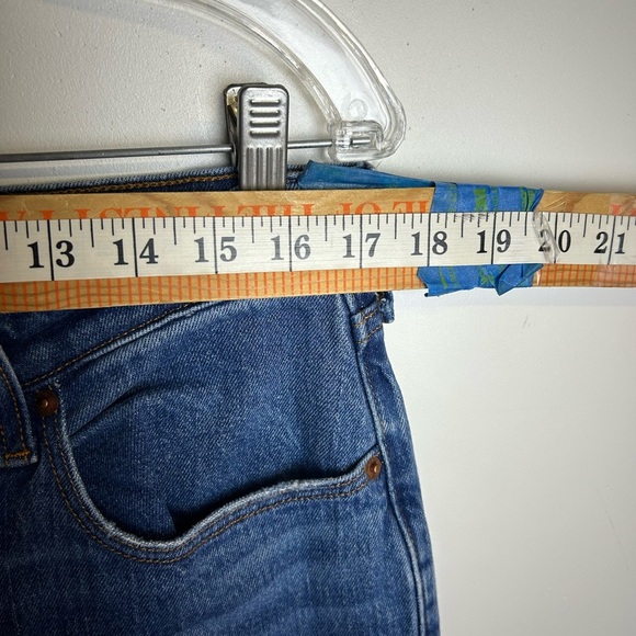 Abercrombie & Fitch the 90s Straight Mid Rise Curve Love Blue Jeans 31/12x 29 - Picture 6 of 14